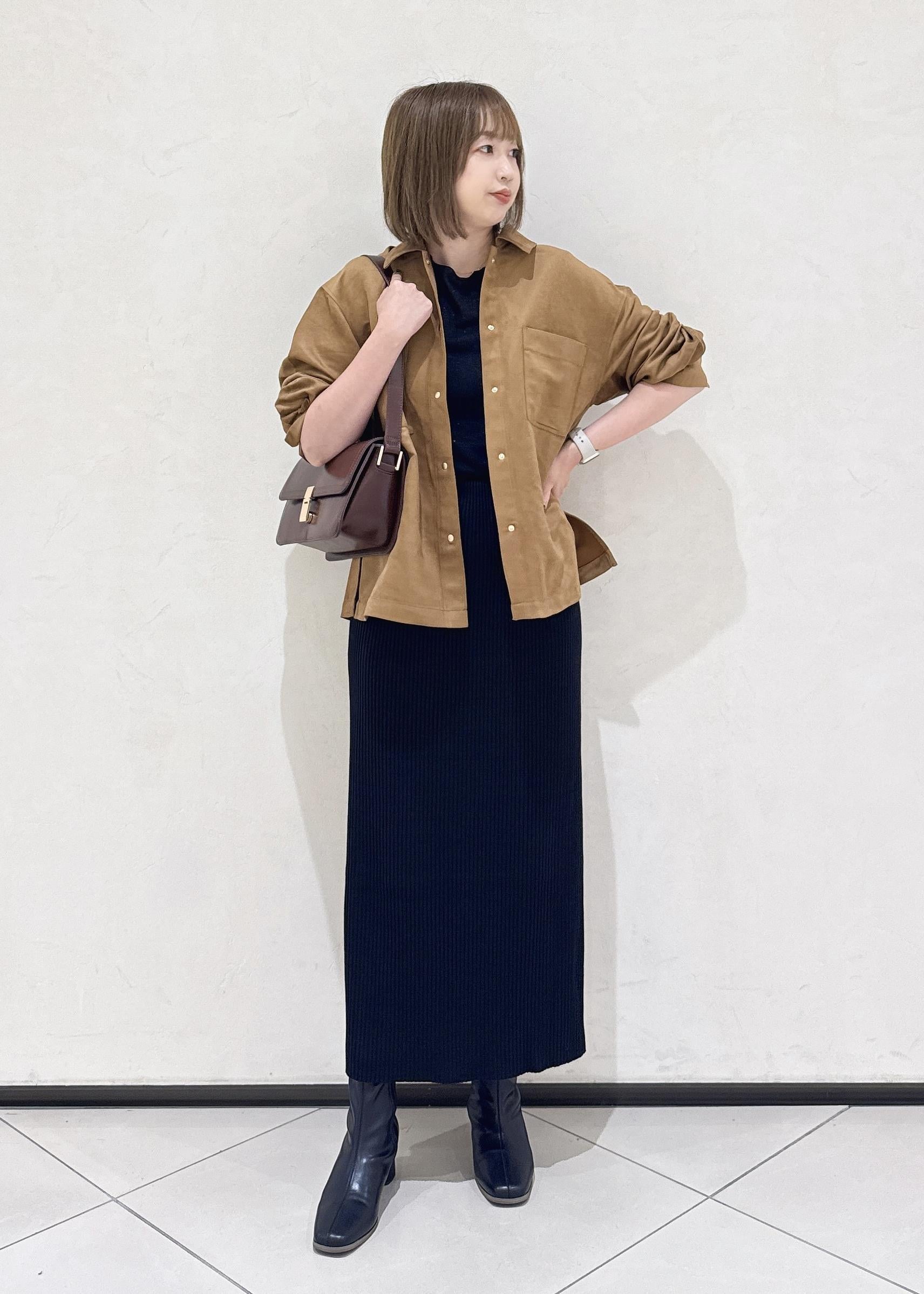 ROPE' PICNICのスエードシャツを使ったコーディネートを紹介します。｜Rakuten Fashion(楽天ファッション／旧楽天ブランドアベニュー)6403272