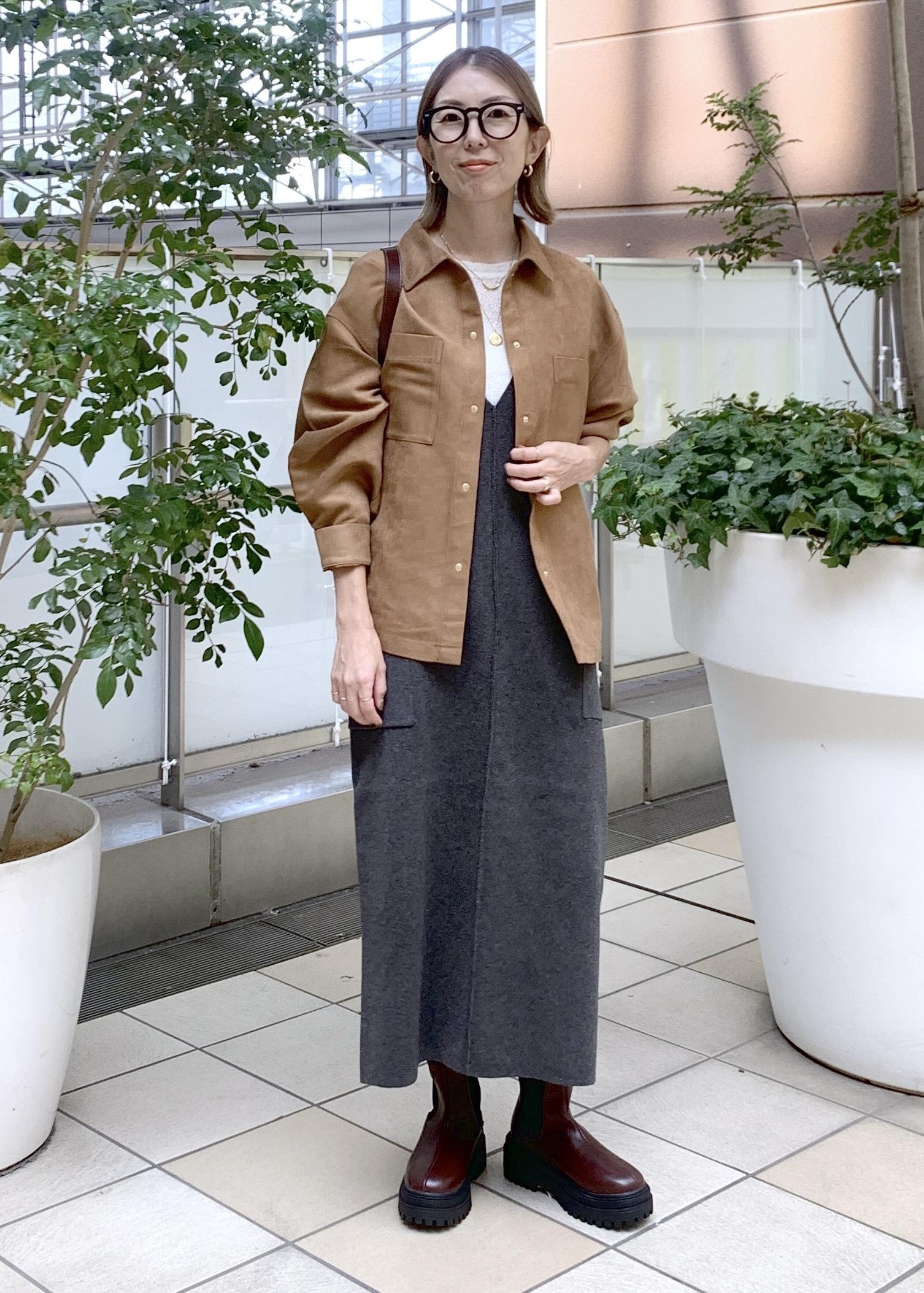 ROPE' PICNICのスエードシャツを使ったコーディネートを紹介します。｜Rakuten Fashion(楽天ファッション／旧楽天ブランドアベニュー)6403284