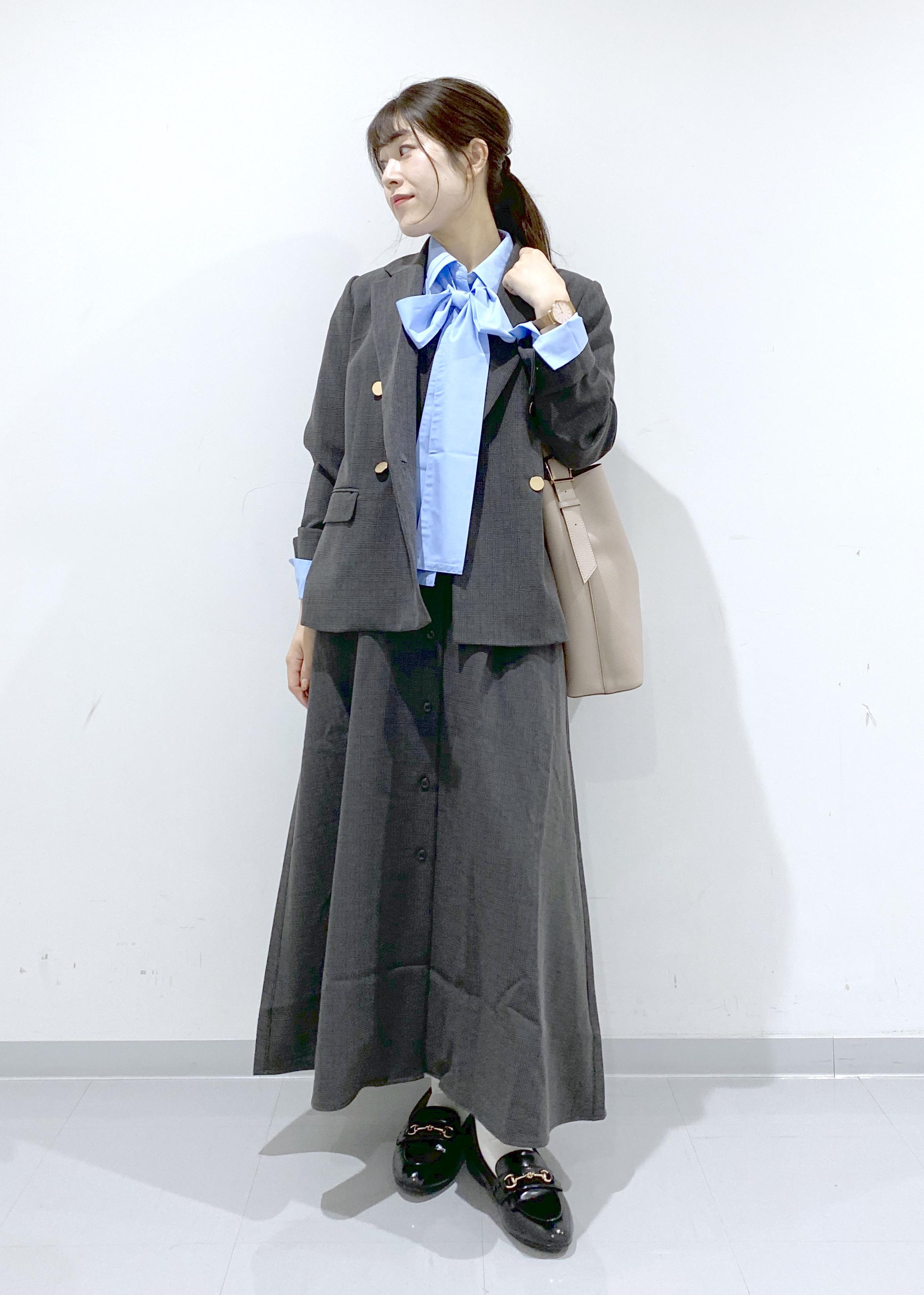 ROPE' PICNICのレディハンサムシリーズ ウールライク金ボタンジャケット(半裏地)/セットアップ・通勤対応を使ったコーディネートを紹介します。｜Rakuten Fashion(楽天ファッション／旧楽天ブランドアベニュー)6403285