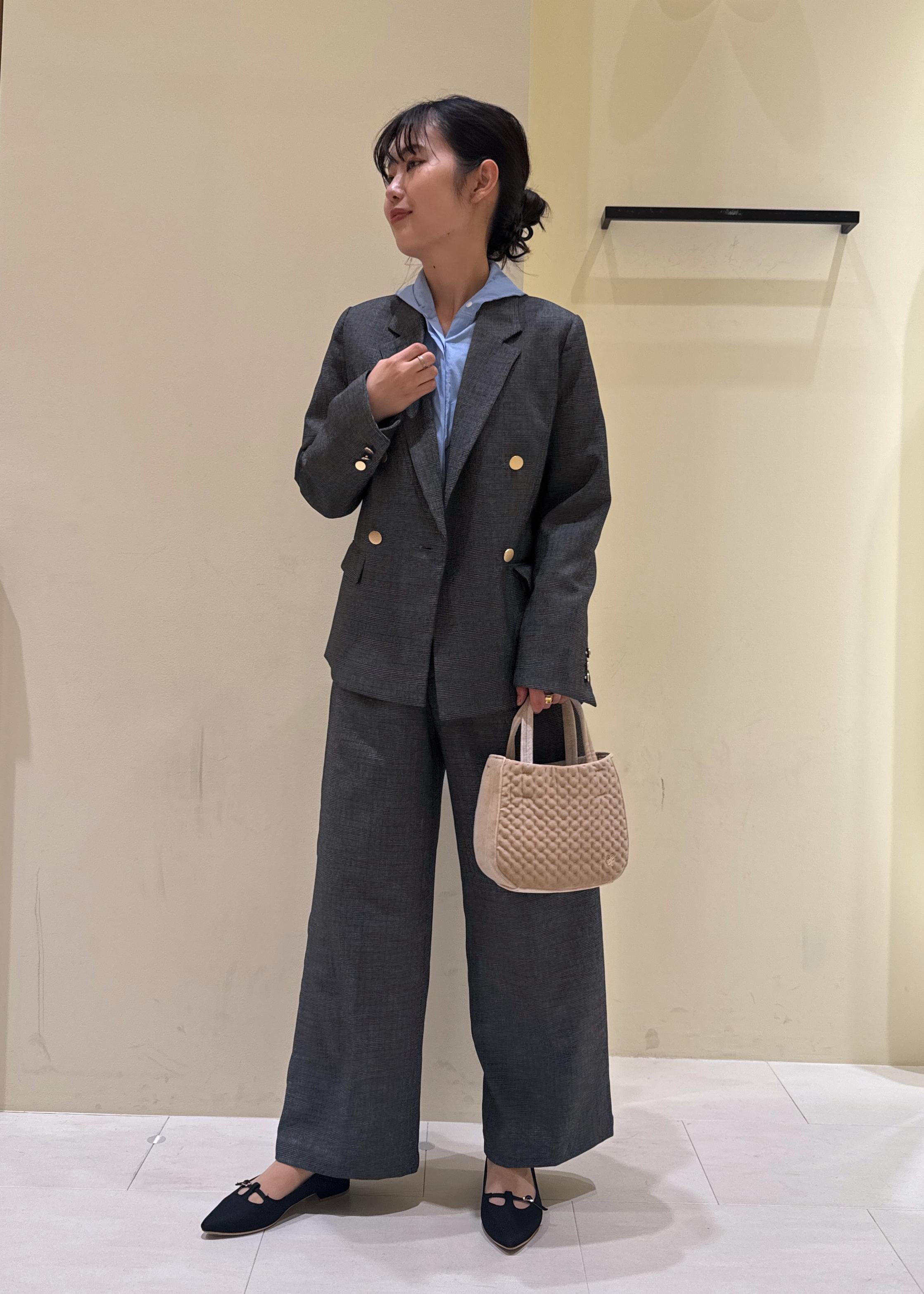 ROPE' PICNICのレディハンサムシリーズ ウールライク金ボタンジャケット(半裏地)/セットアップ・通勤対応を使ったコーディネートを紹介します。｜Rakuten Fashion(楽天ファッション／旧楽天ブランドアベニュー)6403290