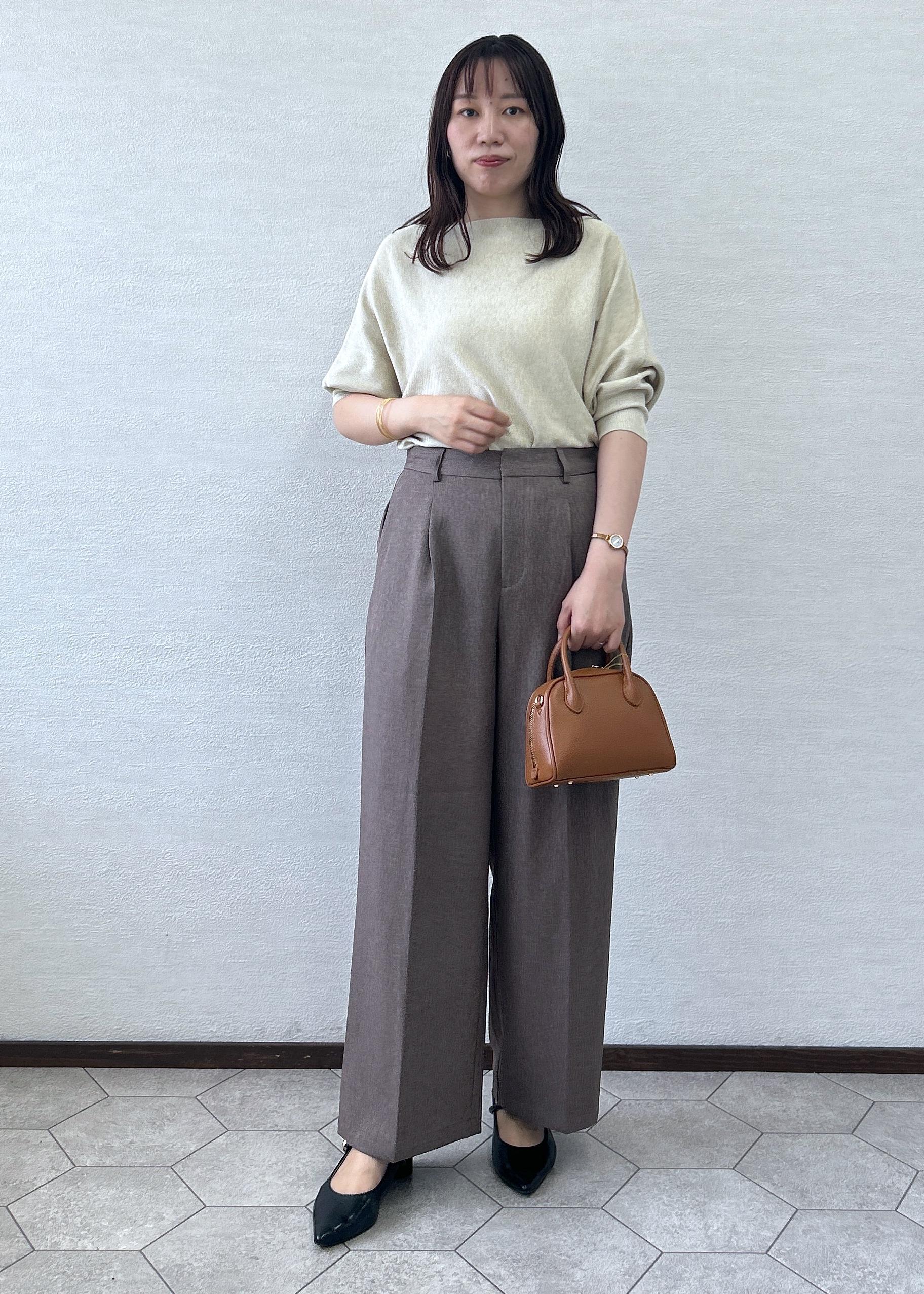 ROPE' PICNICのラメ混ドルマン7分袖ニットを使ったコーディネートを紹介します。｜Rakuten Fashion(楽天ファッション／旧楽天ブランドアベニュー)6403291