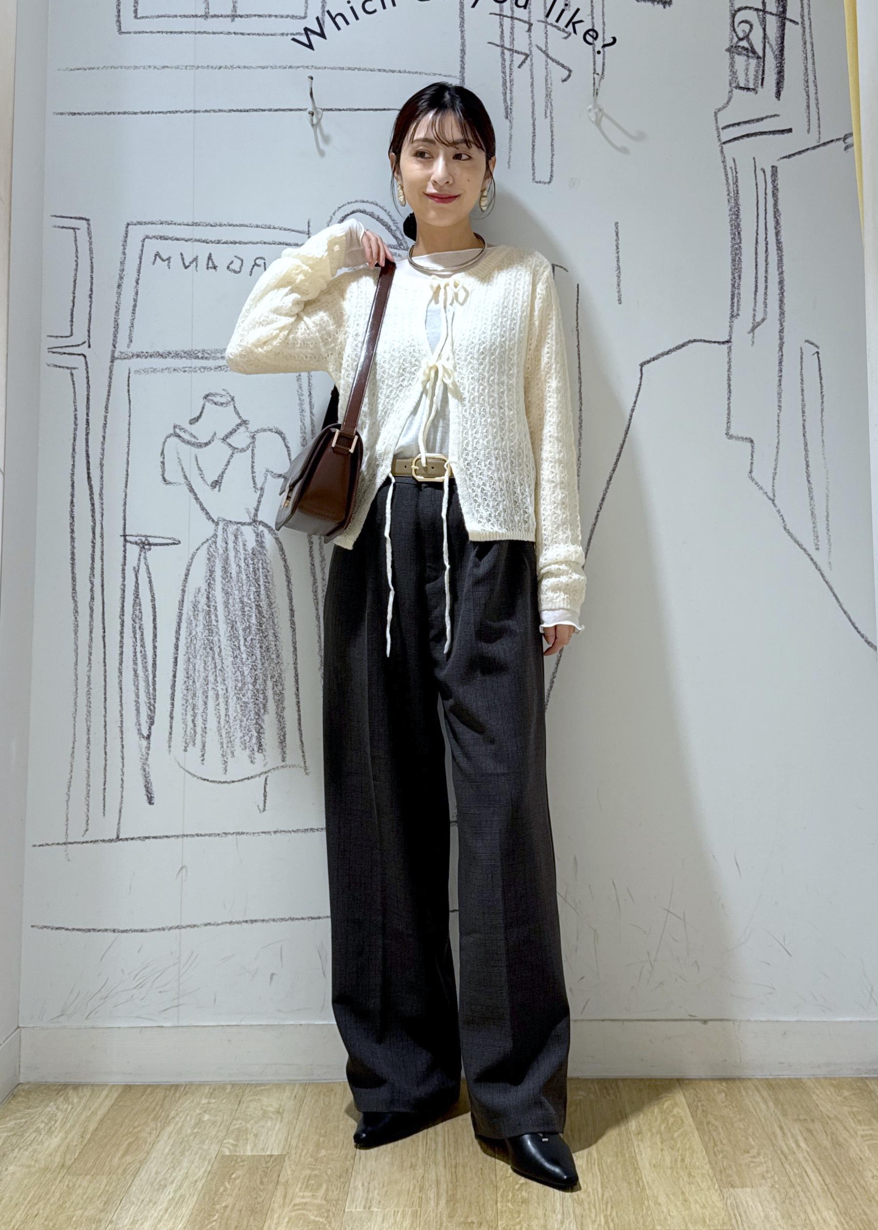 ROPE' PICNICのレース編みメッシュニットカーディガンを使ったコーディネートを紹介します。｜Rakuten Fashion(楽天ファッション／旧楽天ブランドアベニュー)6403292