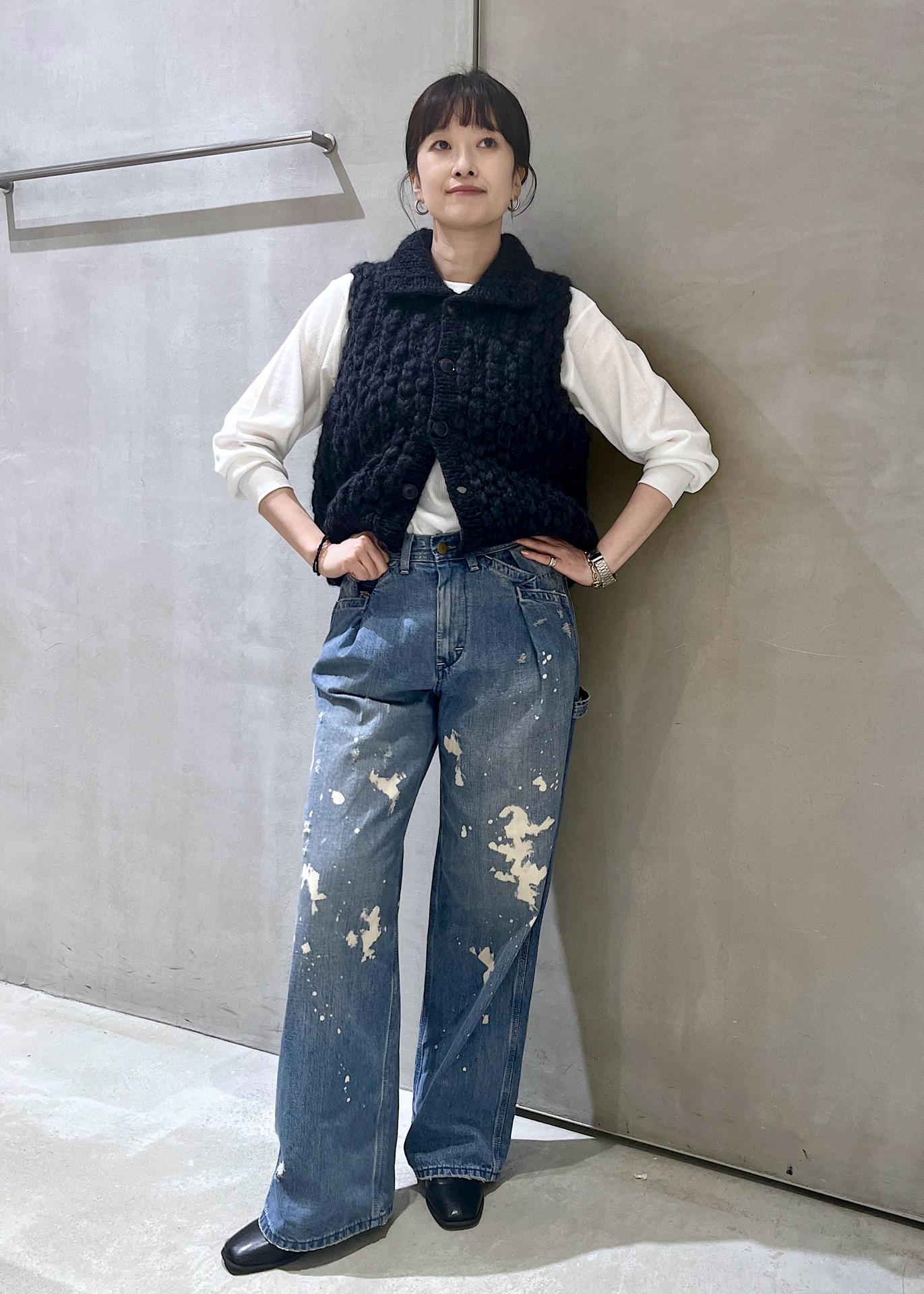 ADAM ET ROPE' | 【Lee x BELPER x M】PAINT PAINTER BUGGY PANTS