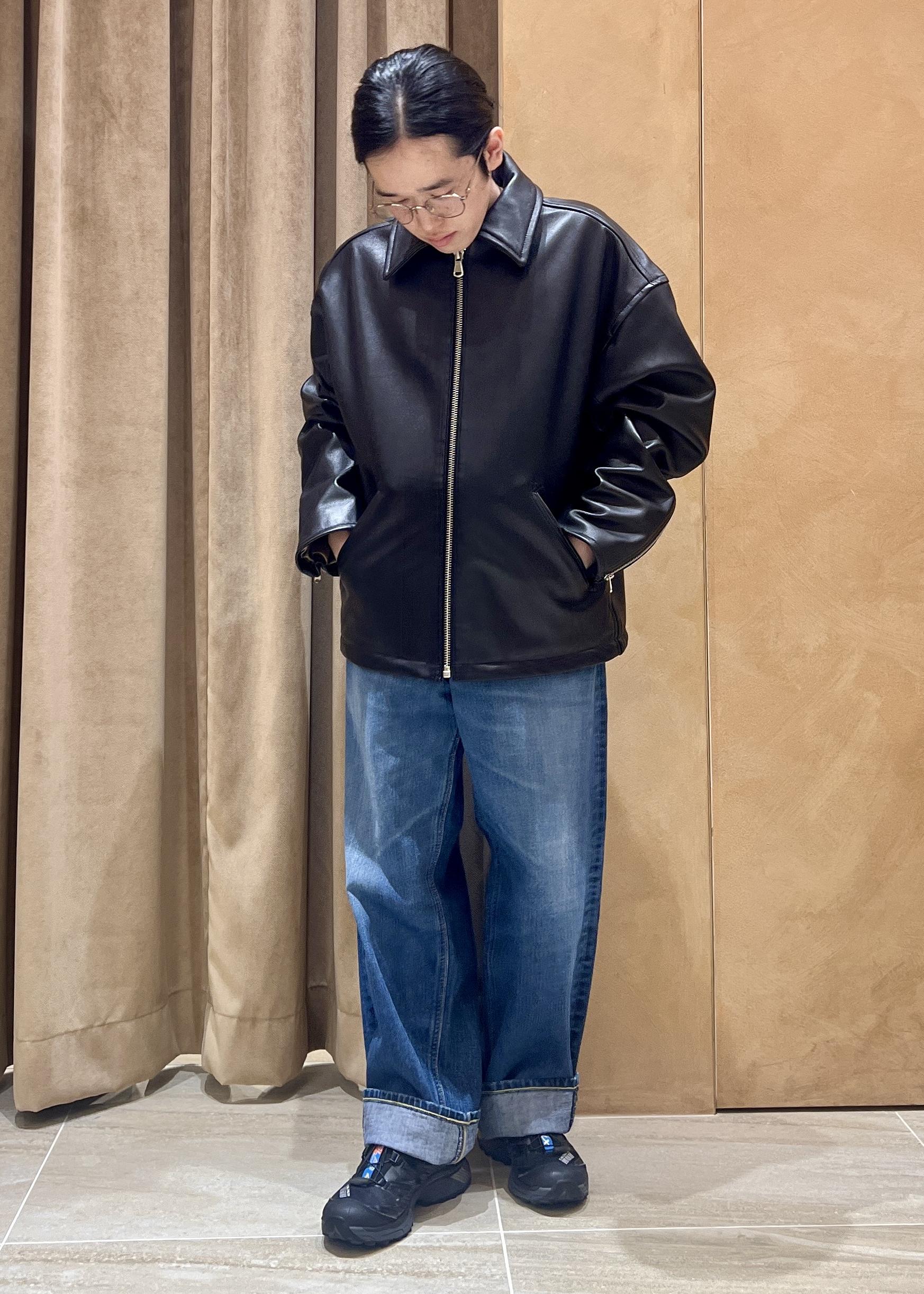 ADAM ET ROPE' | ラムレザー ジップアップ ブルゾン | Rakuten Fashion