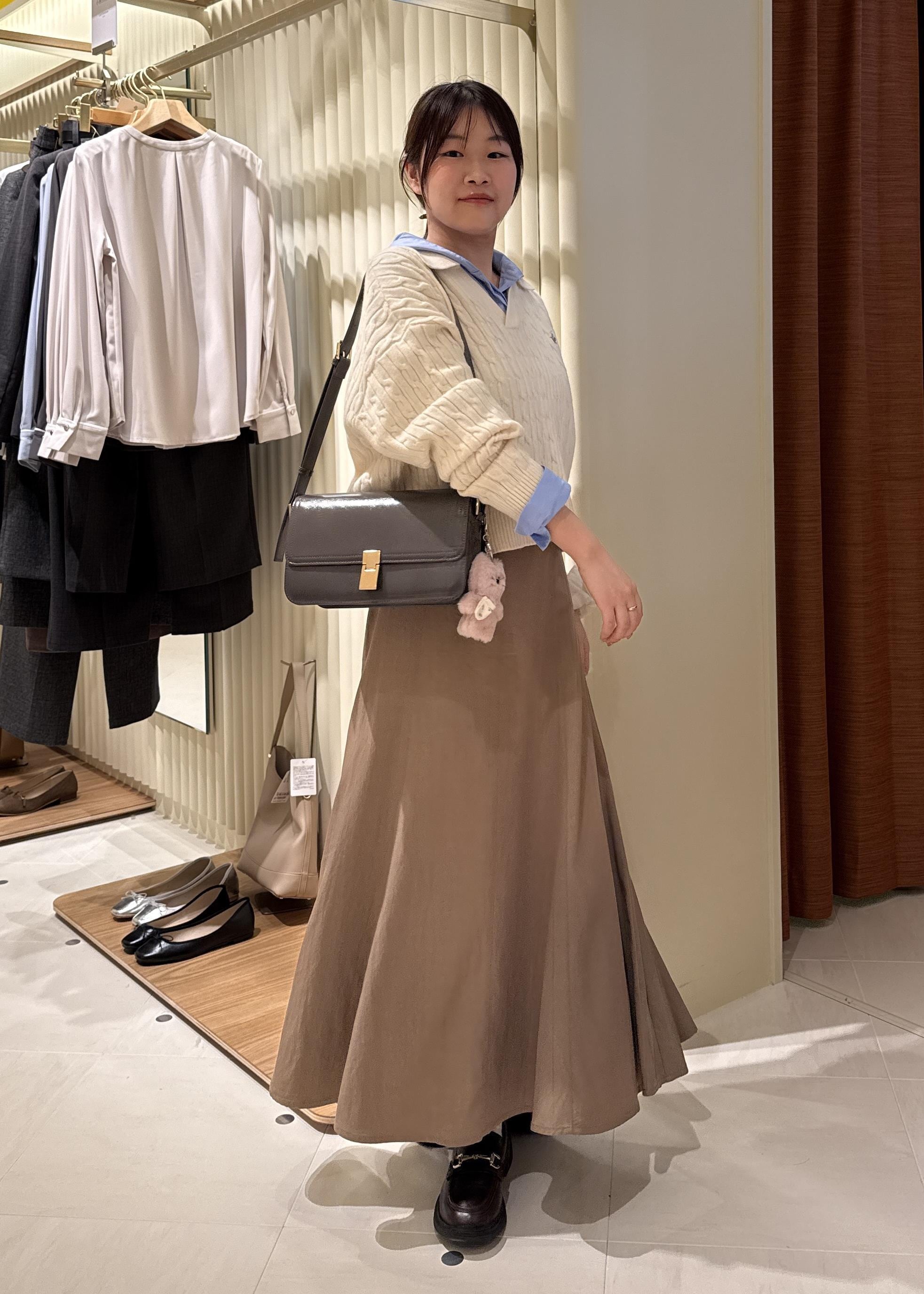 ROPE' PICNICの【BEVERLYHILLS POLO CLUB・新色追加】ケーブル編みクロップドスキッパーニットを使ったコーディネートを紹介します。｜Rakuten Fashion(楽天ファッション／旧楽天ブランドアベニュー)6407453