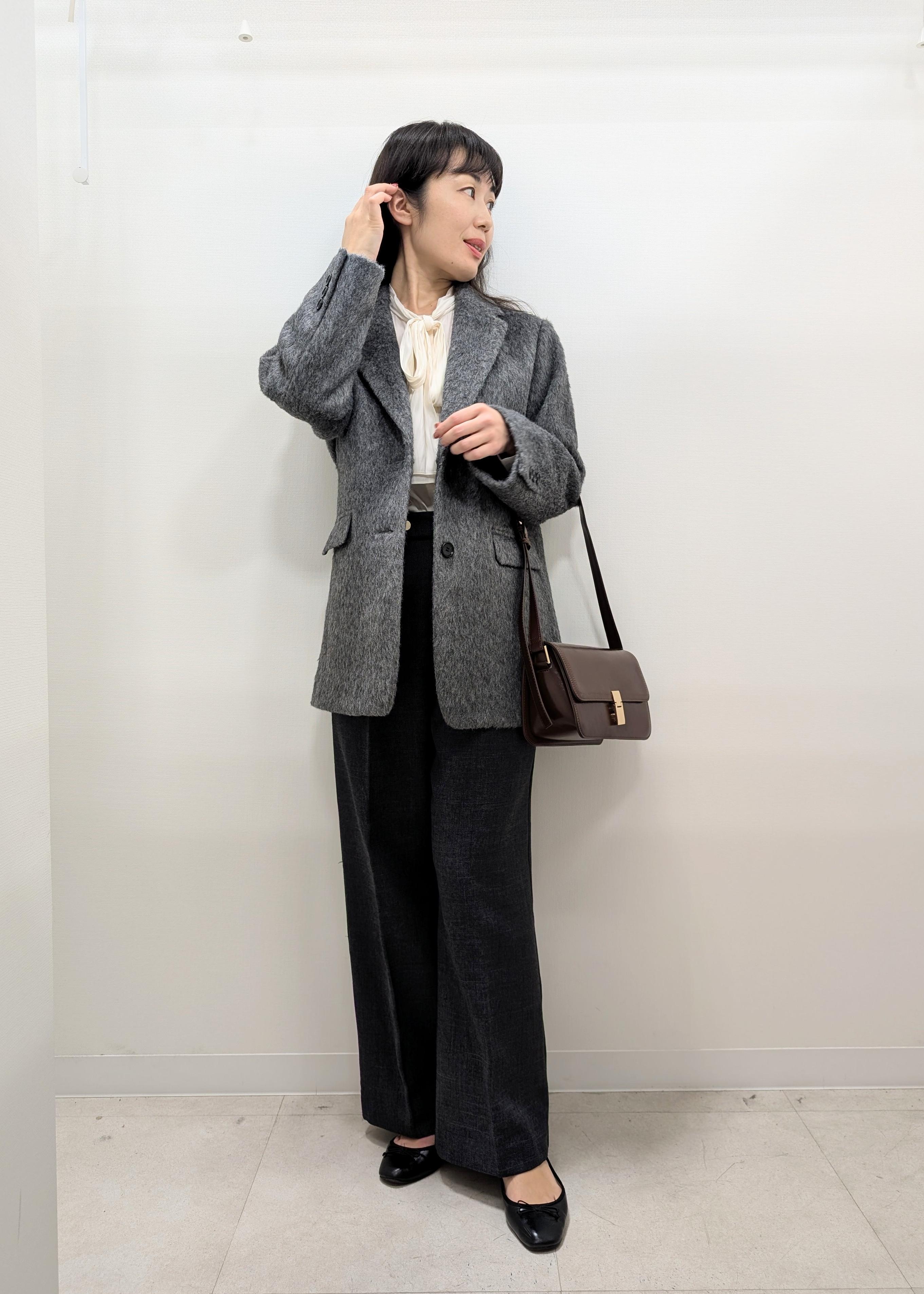 ROPE' PICNICのシャギーテーラードジャコットを使ったコーディネートを紹介します。｜Rakuten Fashion(楽天ファッション／旧楽天ブランドアベニュー)6407462