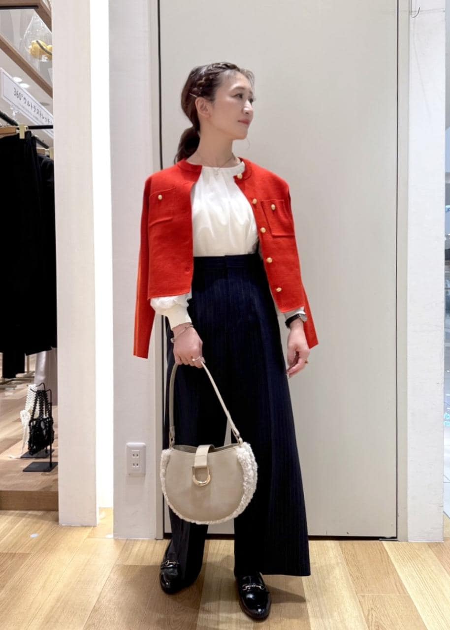 ROPE' PICNICのチュールドッキングボリュームスリーブニットプルオーバーを使ったコーディネートを紹介します。｜Rakuten Fashion(楽天ファッション／旧楽天ブランドアベニュー)6407464