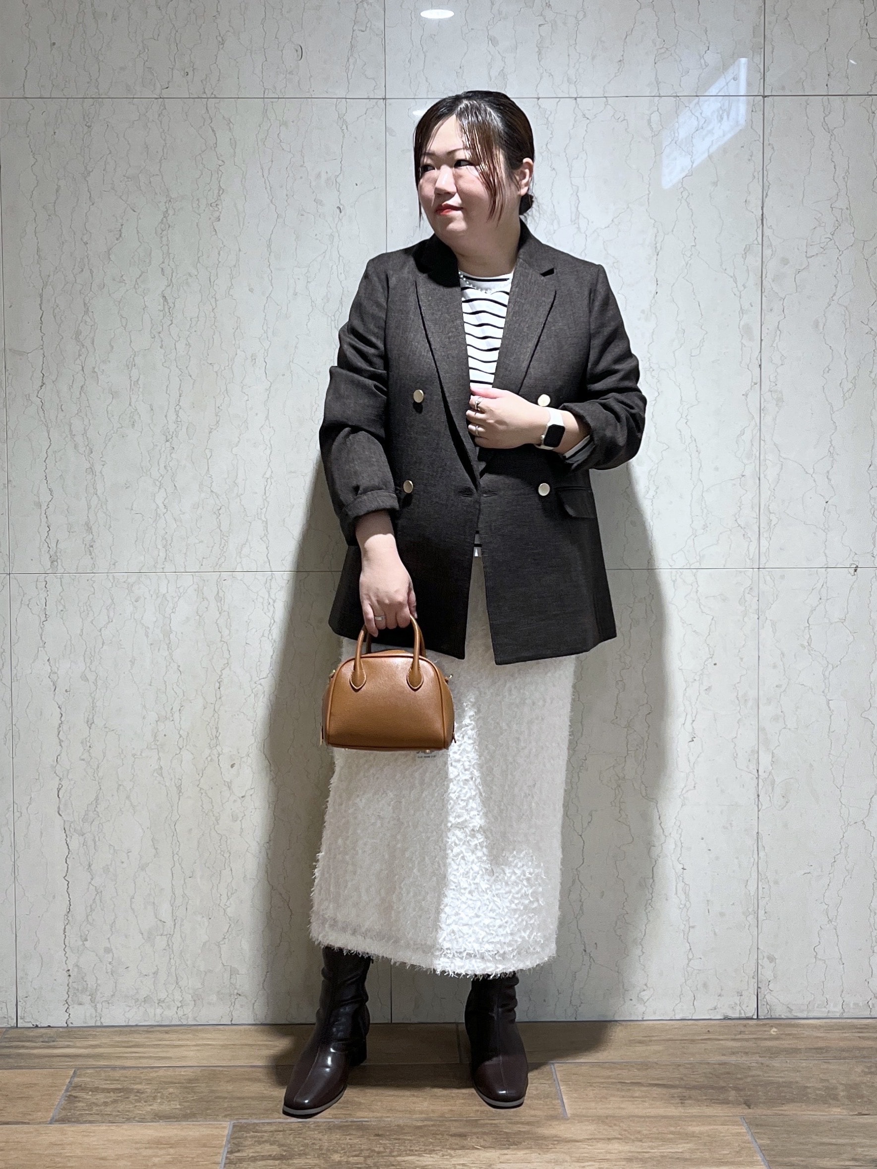 ROPE' PICNICのスリートーンツイードジャケット/セットアップ対応を使ったコーディネートを紹介します。｜Rakuten Fashion(楽天ファッション／旧楽天ブランドアベニュー)6407465