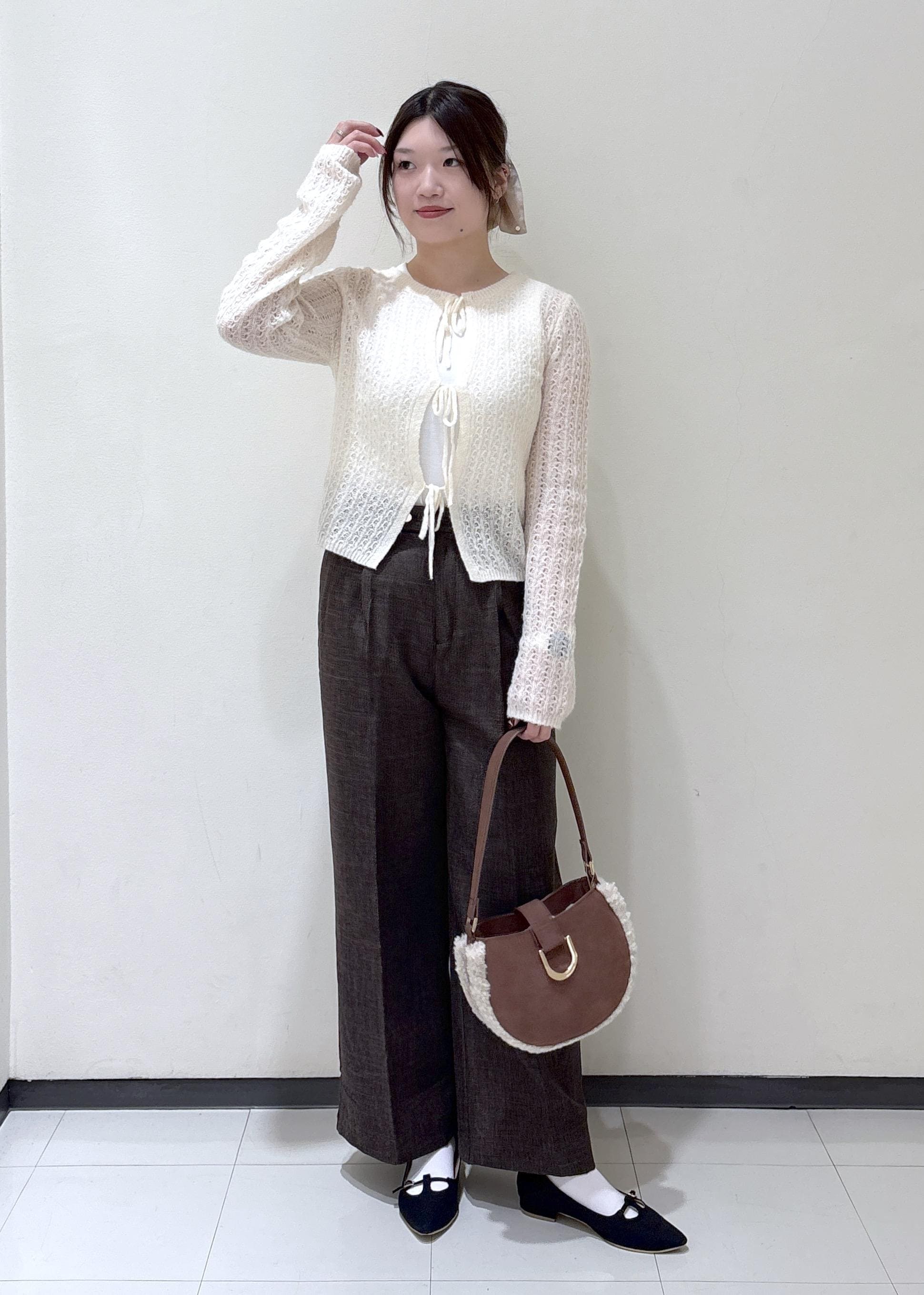 ROPE' PICNICのレース編みメッシュニットカーディガンを使ったコーディネートを紹介します。｜Rakuten Fashion(楽天ファッション／旧楽天ブランドアベニュー)6407405