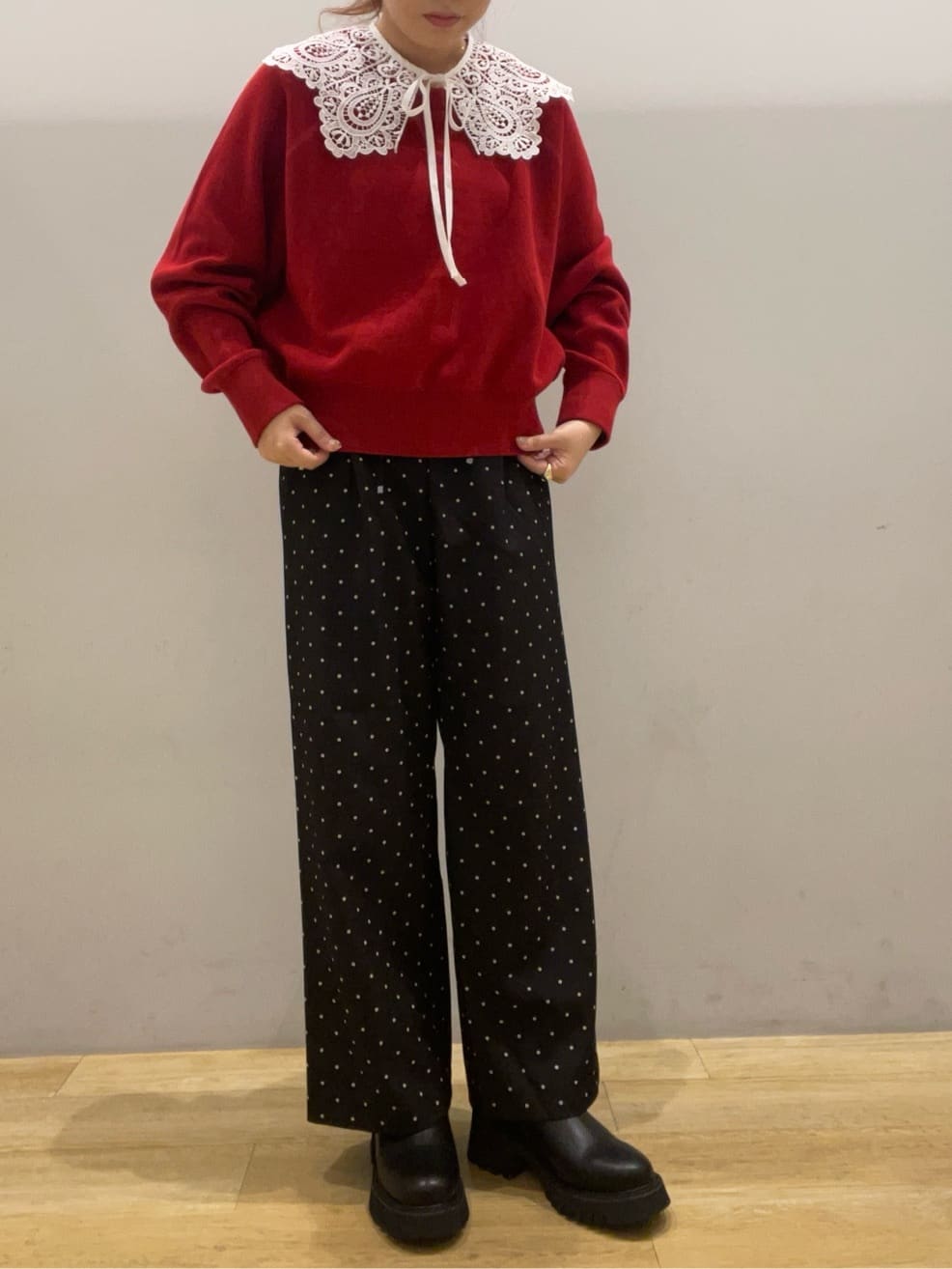 earth music&ecologyのリラックスドットパンツを使ったコーディネートを紹介します。｜Rakuten Fashion(楽天ファッション／旧楽天ブランドアベニュー)6289268