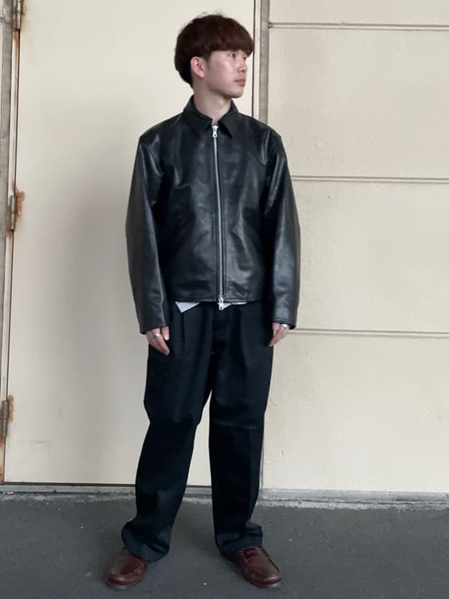 FREAK'S STORE | Calf Leather ミニマル シングル ライダース