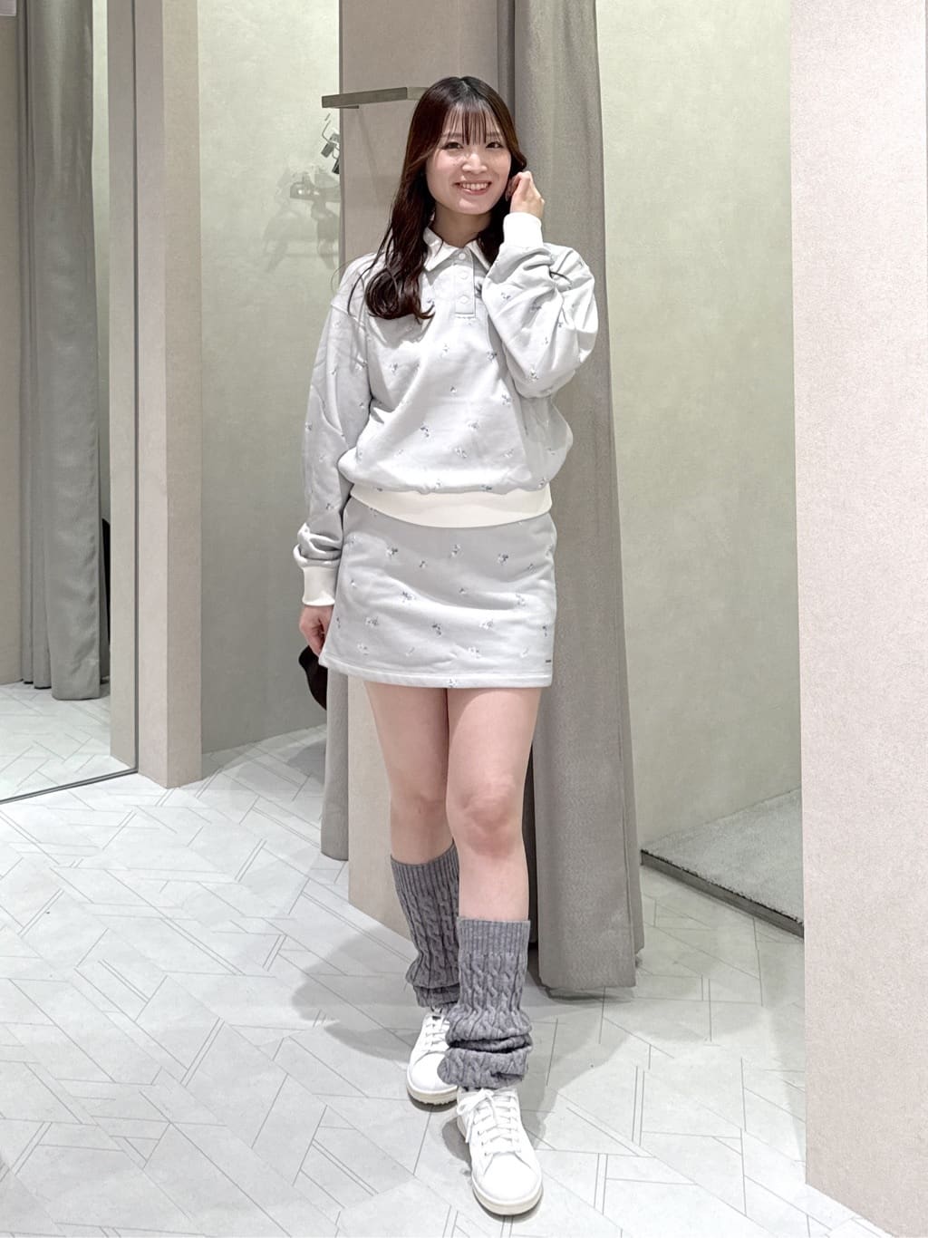 riendaの【一部店舗・WEB限定】【RIENDA GOLF】フラワースウェット