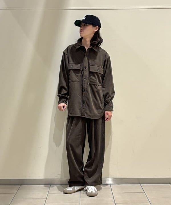 BEAMS HEARTのポリコール CPO ビックシャツを使ったコーディネートを紹介します。｜Rakuten Fashion(楽天ファッション／旧楽天ブランドアベニュー)6320796