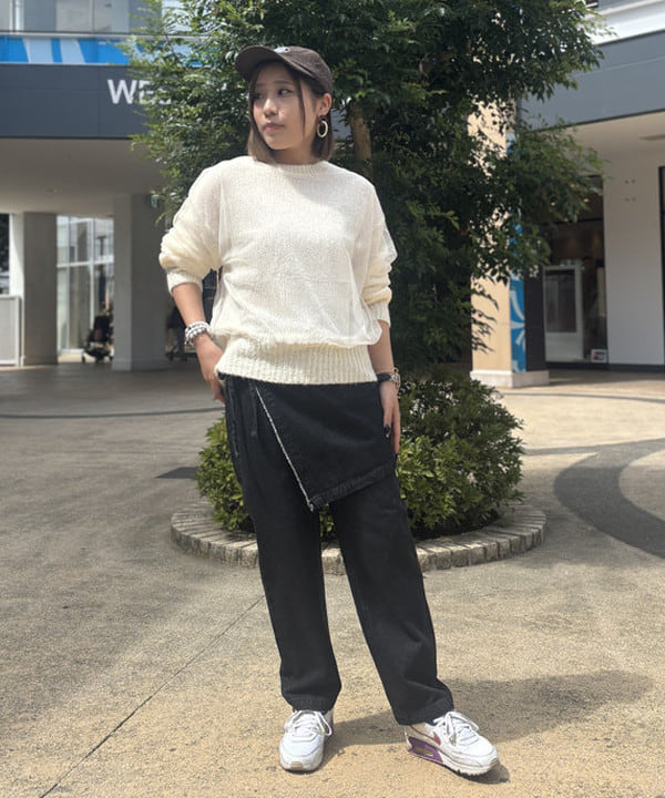 BEAMS HEARTの重ね シアー チュールニットを使ったコーディネートを紹介します。｜Rakuten Fashion(楽天ファッション／旧楽天ブランドアベニュー)6320811