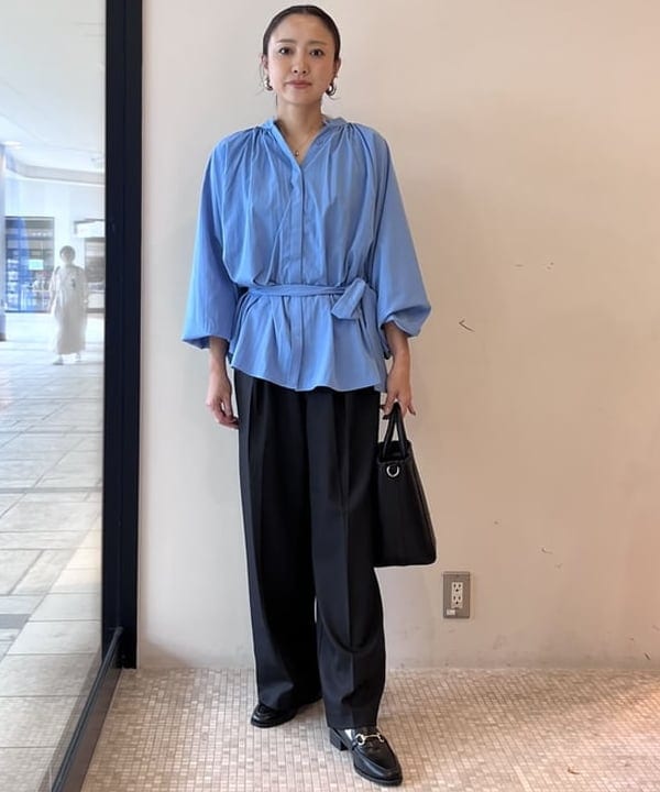 BEAMS HEARTの【洗濯機洗い可】ボウタイ セット ノーカラー ブラウス 25AW 長袖 オンオフ兼用 通勤 お仕事を使ったコーディネートを紹介します。｜Rakuten Fashion(楽天ファッション／旧楽天ブランドアベニュー)6322609