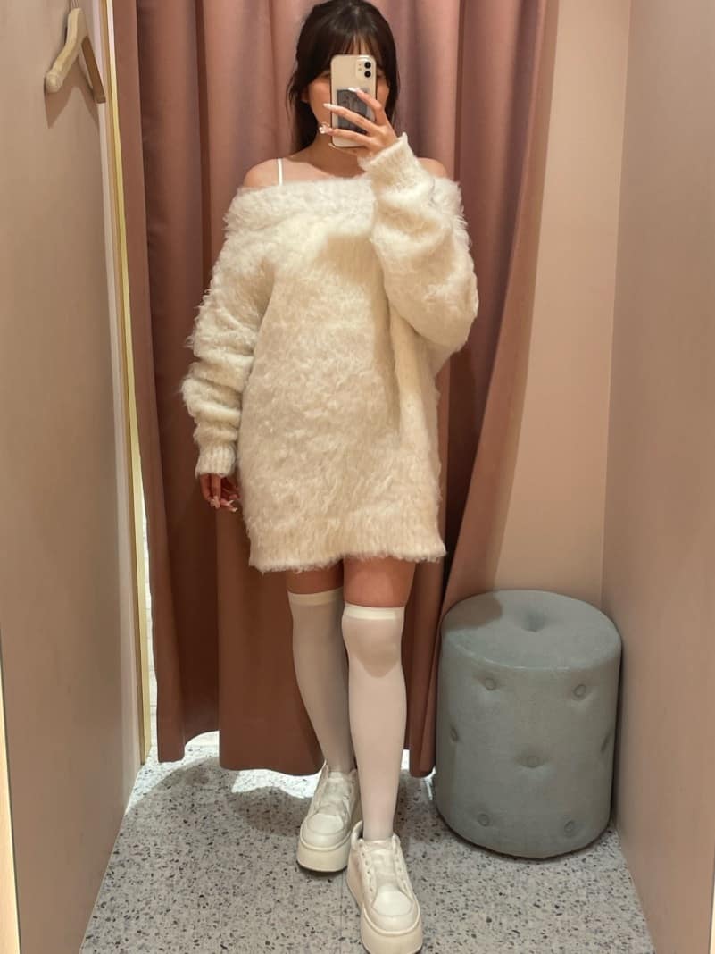 ナイスクラップ / メリーカールチュニックニット ナイスクラップ