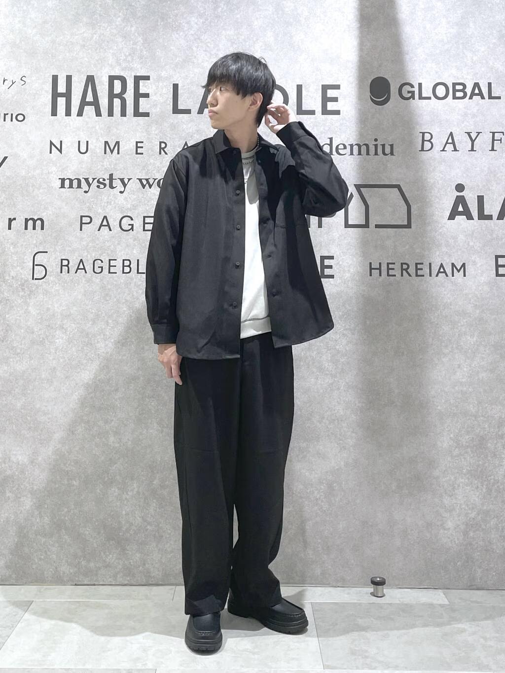 LAKOLEの【セットアップ可】シックPEシャツ長袖を使ったコーディネートを紹介します。｜Rakuten Fashion(楽天ファッション／旧楽天ブランドアベニュー)6328233