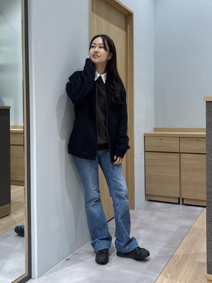 TAKEO KIKUCHIのニットライクジャージ ブルゾンを使ったコーディネートを紹介します。｜Rakuten Fashion(楽天ファッション／旧楽天ブランドアベニュー)6329709