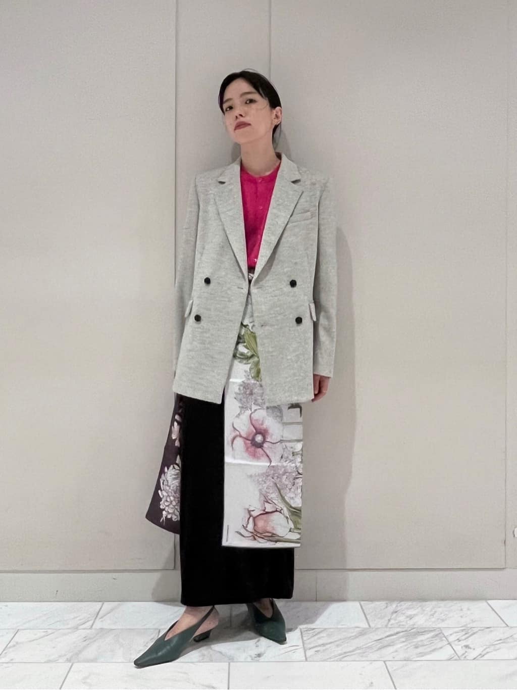 TOMORROWLAND | ATELIER TOMORROW DOUBLE FLOWER シルクスカーフ