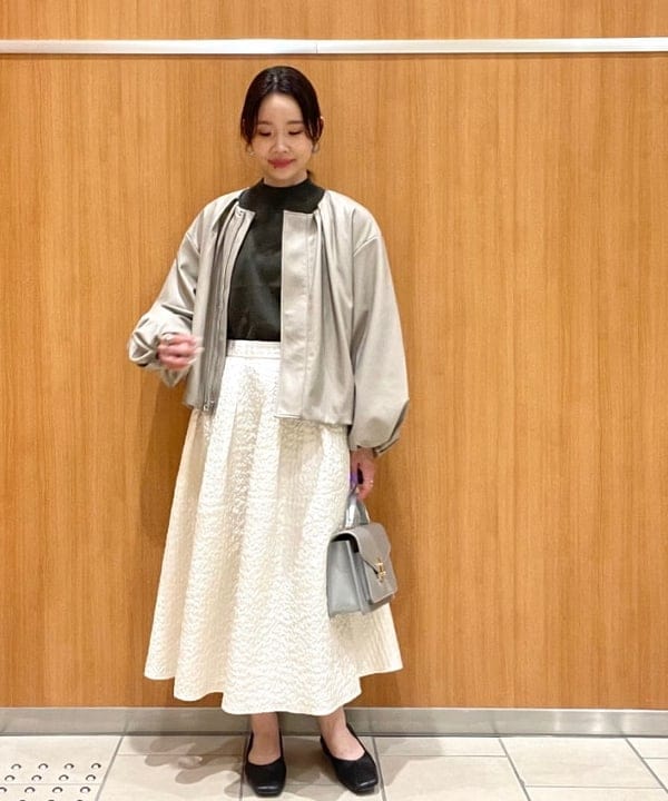 BEAMS HEARTのフェイクレザー コクーン ブルゾンを使ったコーディネートを紹介します。｜Rakuten Fashion(楽天ファッション／旧楽天ブランドアベニュー)6333983