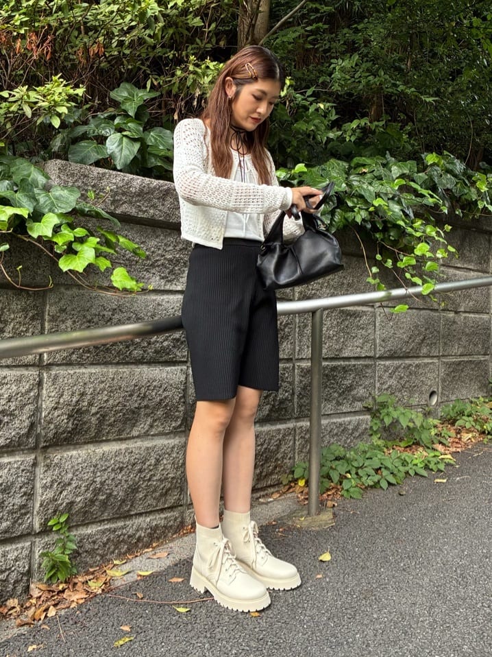 STACCATOのリードニットコンビレースアップブーツを使ったコーディネートを紹介します。｜Rakuten Fashion(楽天ファッション／旧楽天ブランドアベニュー)6336617