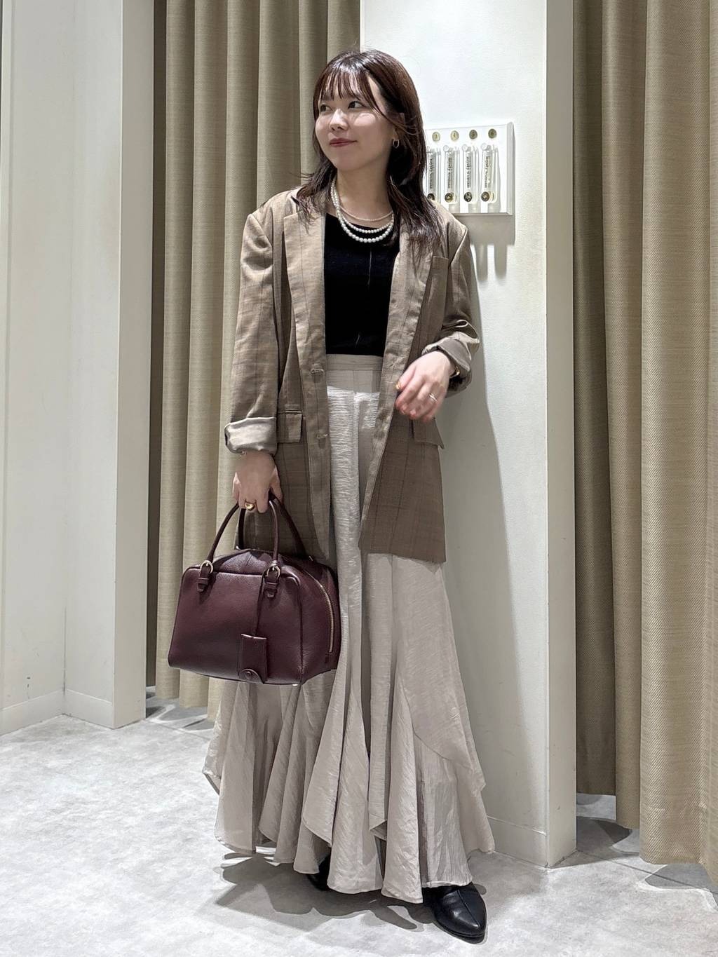 mysty womanの2WAYシアーベロアロンTを使ったコーディネートを紹介します。｜Rakuten Fashion(楽天ファッション／旧楽天ブランドアベニュー)6338402