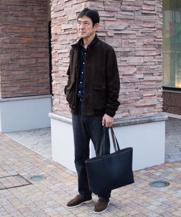BEAMS MENのQUATTROCCHI / ゴートスエード ドライビングジャケットを使ったコーディネートを紹介します。｜Rakuten Fashion(楽天ファッション／旧楽天ブランドアベニュー)6341034