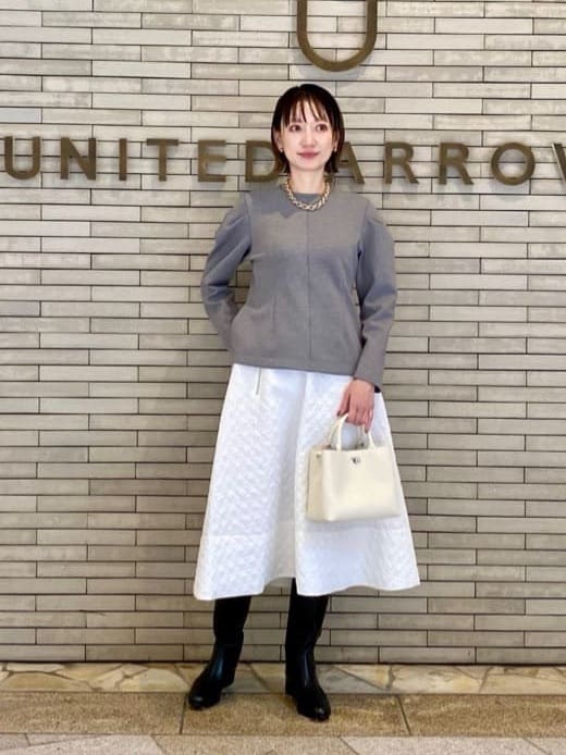 UNITED ARROWSのクラスプ スクエア ミニトートバッグを使った 