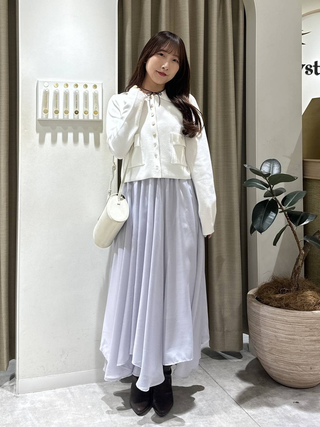 mysty womanのポケツキニットポロカーディガンを使ったコーディネートを紹介します。｜Rakuten Fashion(楽天ファッション／旧楽天ブランドアベニュー)6346072