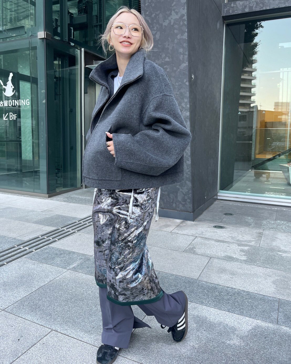 LE CIEL BLEU | ジップアップダブルフェイスブルゾン / Zip-Up Double