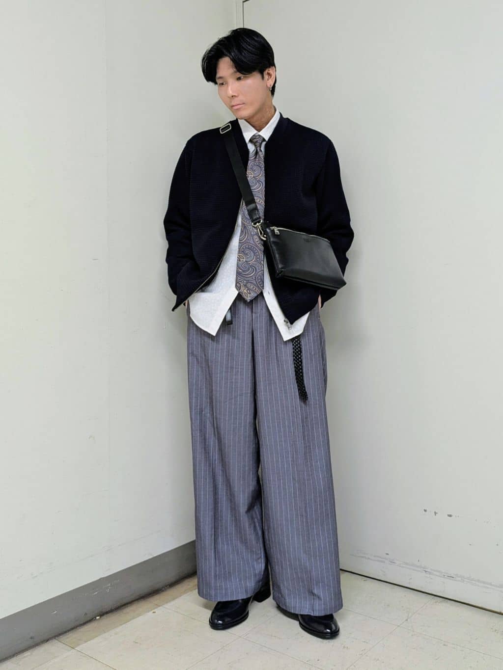 TAKEO KIKUCHIの【Made in JAPAN】播州織 ドビー千鳥シャツを使ったコーディネートを紹介します。｜Rakuten Fashion(楽天ファッション／旧楽天ブランドアベニュー)6347531