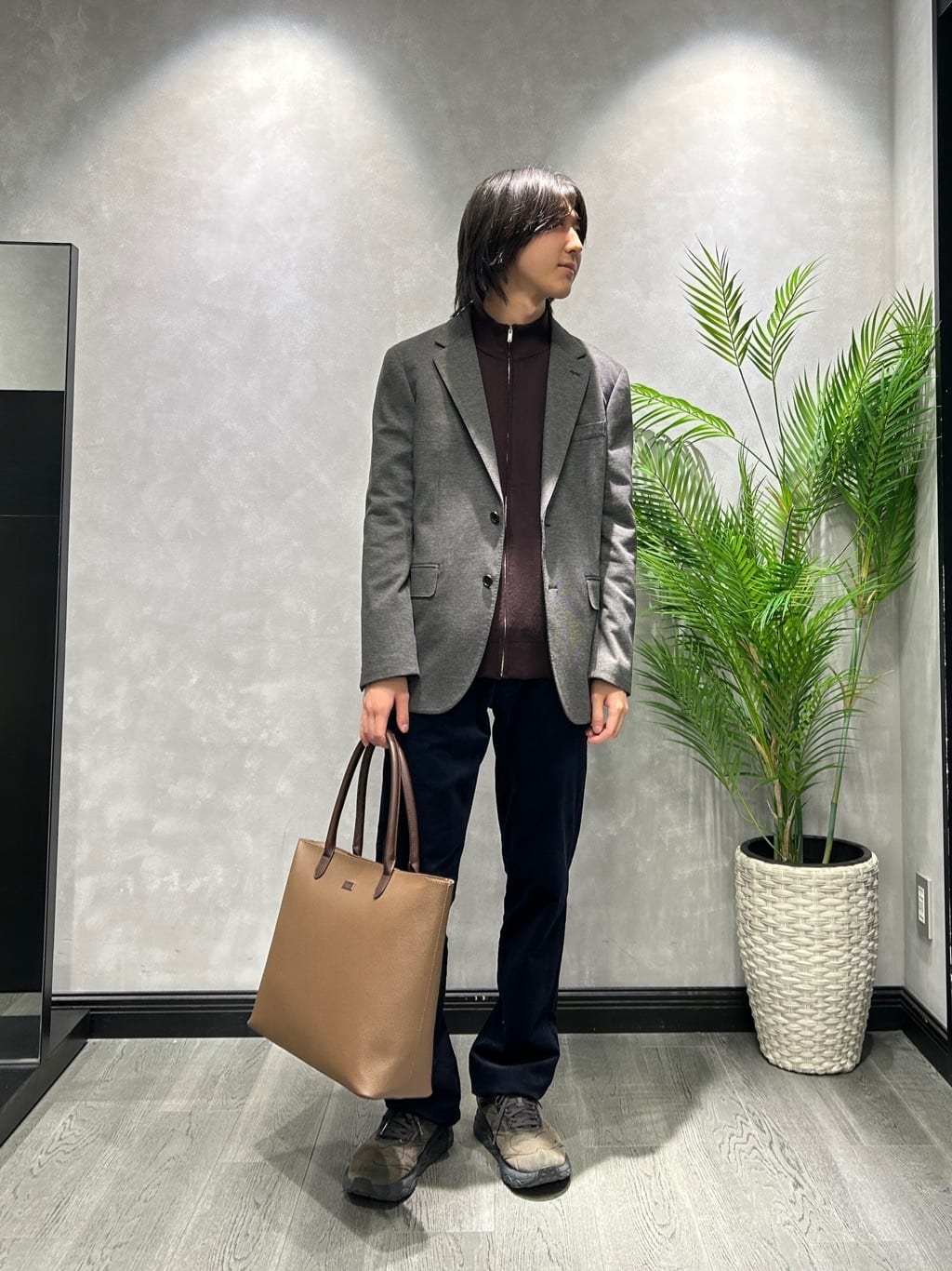 TAKEO KIKUCHIの【None Of Stress】アクティブジャージ 千鳥 ジャケットを使ったコーディネートを紹介します。｜Rakuten Fashion(楽天ファッション／旧楽天ブランドアベニュー)6347546