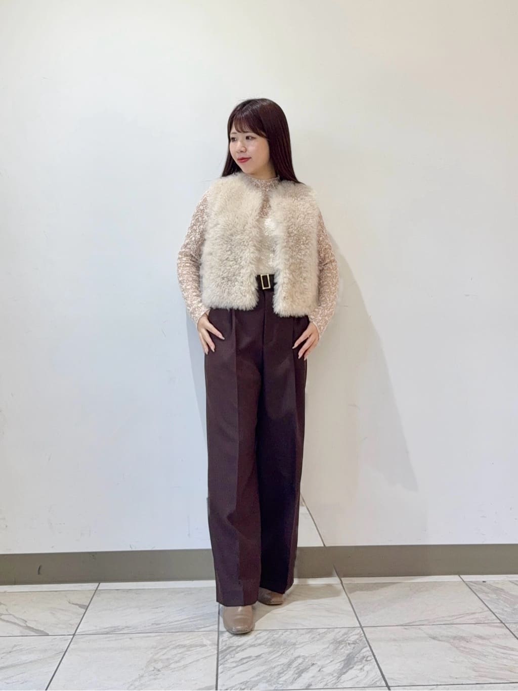 ANAYI | ストレッチレースモックネック プルオーバー | Rakuten