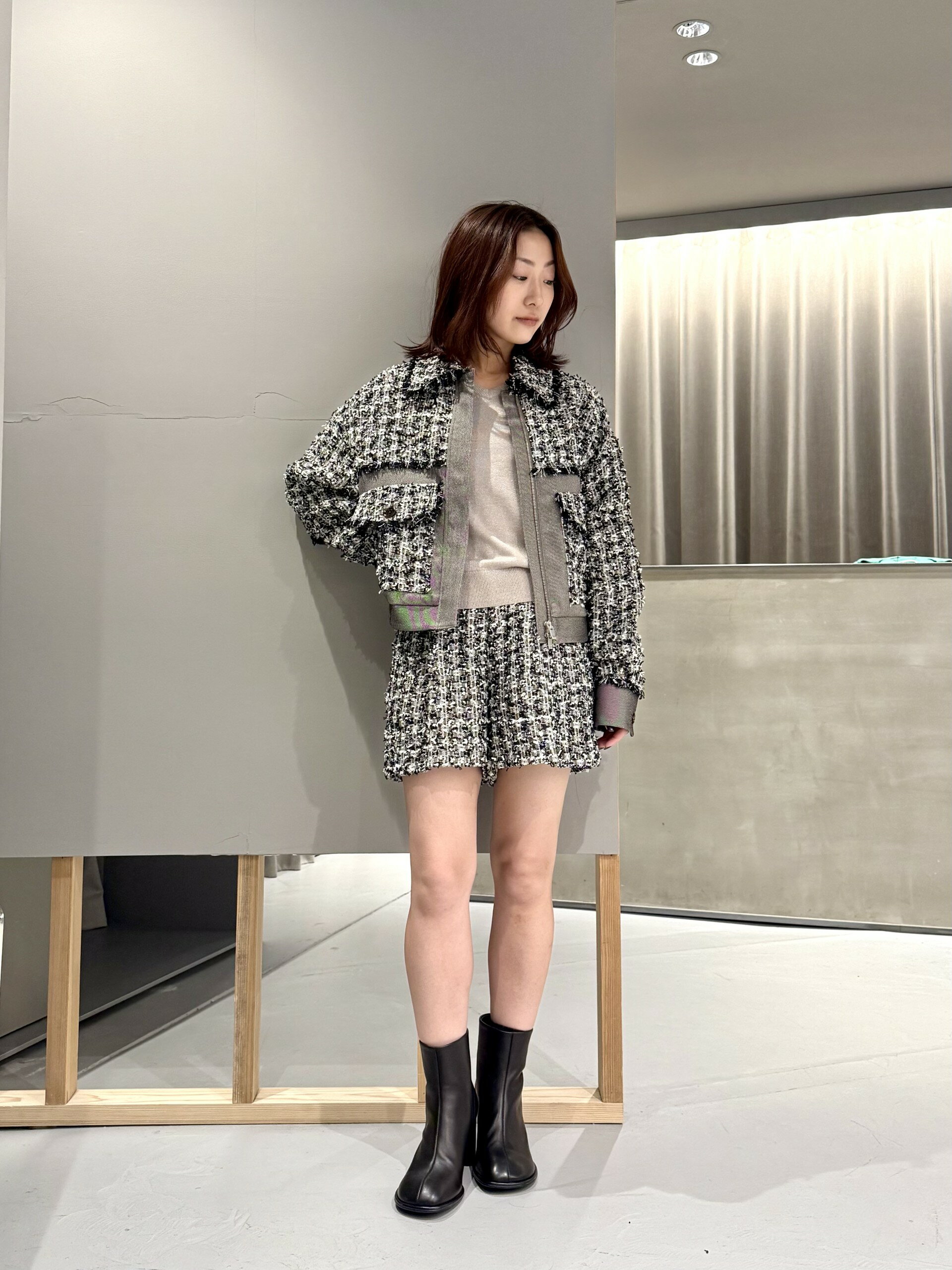 LOVELESSのツイードブルゾンを使ったコーディネートを紹介します。｜Rakuten Fashion(楽天ファッション／旧楽天ブランドアベニュー)6350926