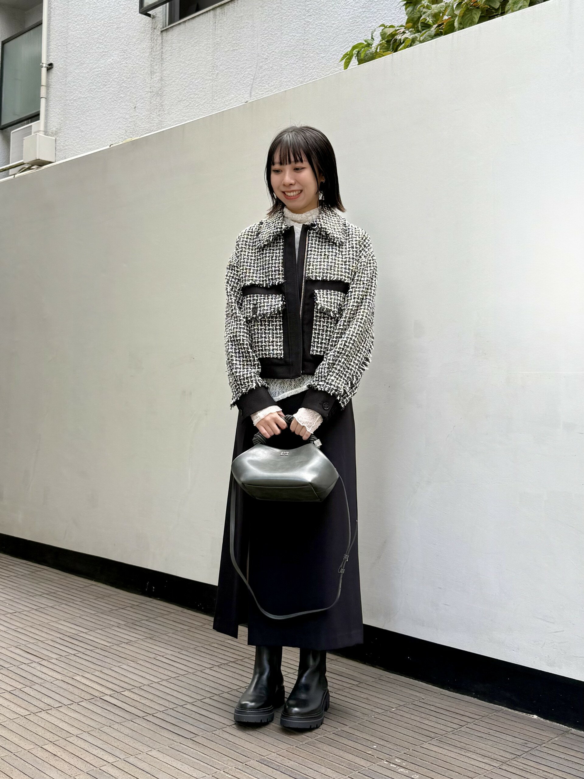 LOVELESSのツイードブルゾンを使ったコーディネートを紹介します。｜Rakuten Fashion(楽天ファッション／旧楽天ブランドアベニュー)6350907