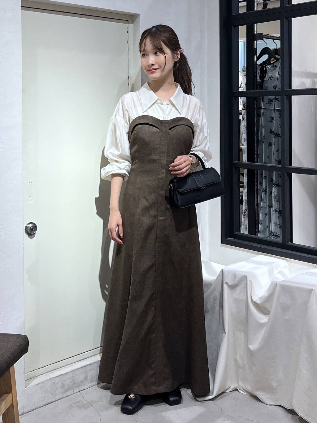 mysty womanのシャツドッキングワンピースを使ったコーディネートを紹介します。｜Rakuten Fashion(楽天ファッション／旧楽天ブランドアベニュー)6350974