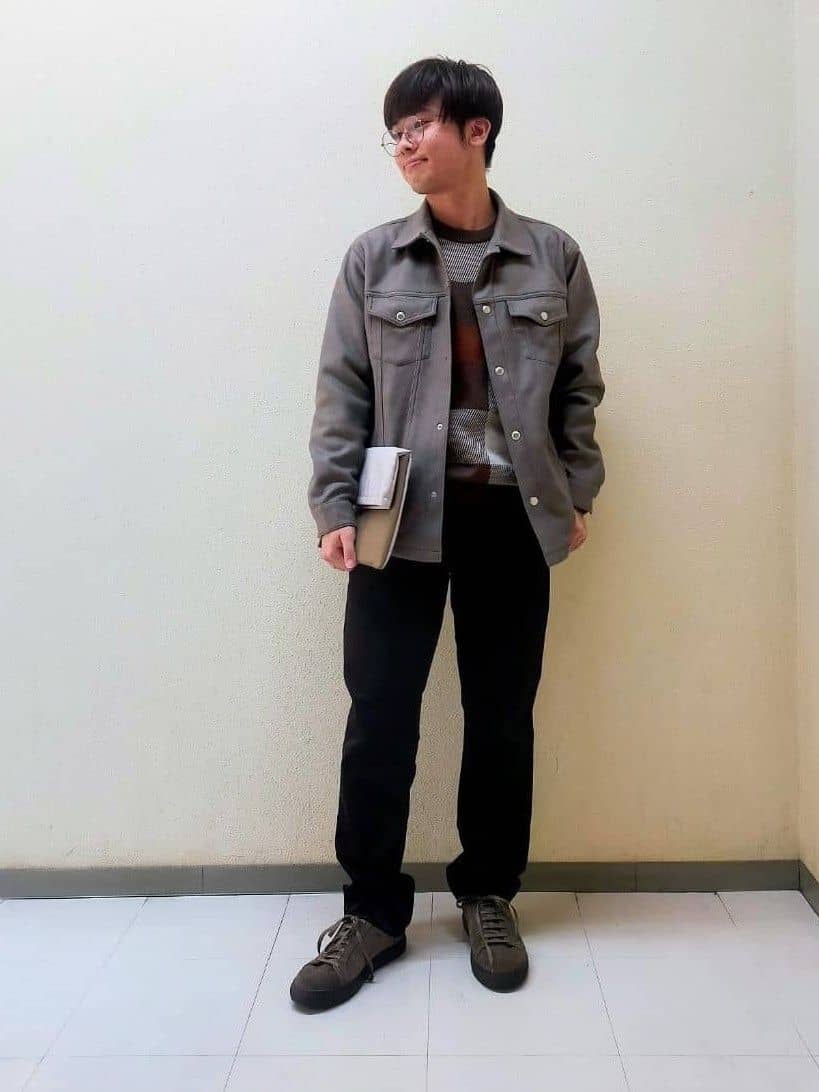 TAKEO KIKUCHIの【Made in JAPAN】ビッグチェック&スライドパズル柄 ニットを使ったコーディネートを紹介します。｜Rakuten Fashion(楽天ファッション／旧楽天ブランドアベニュー)6354940