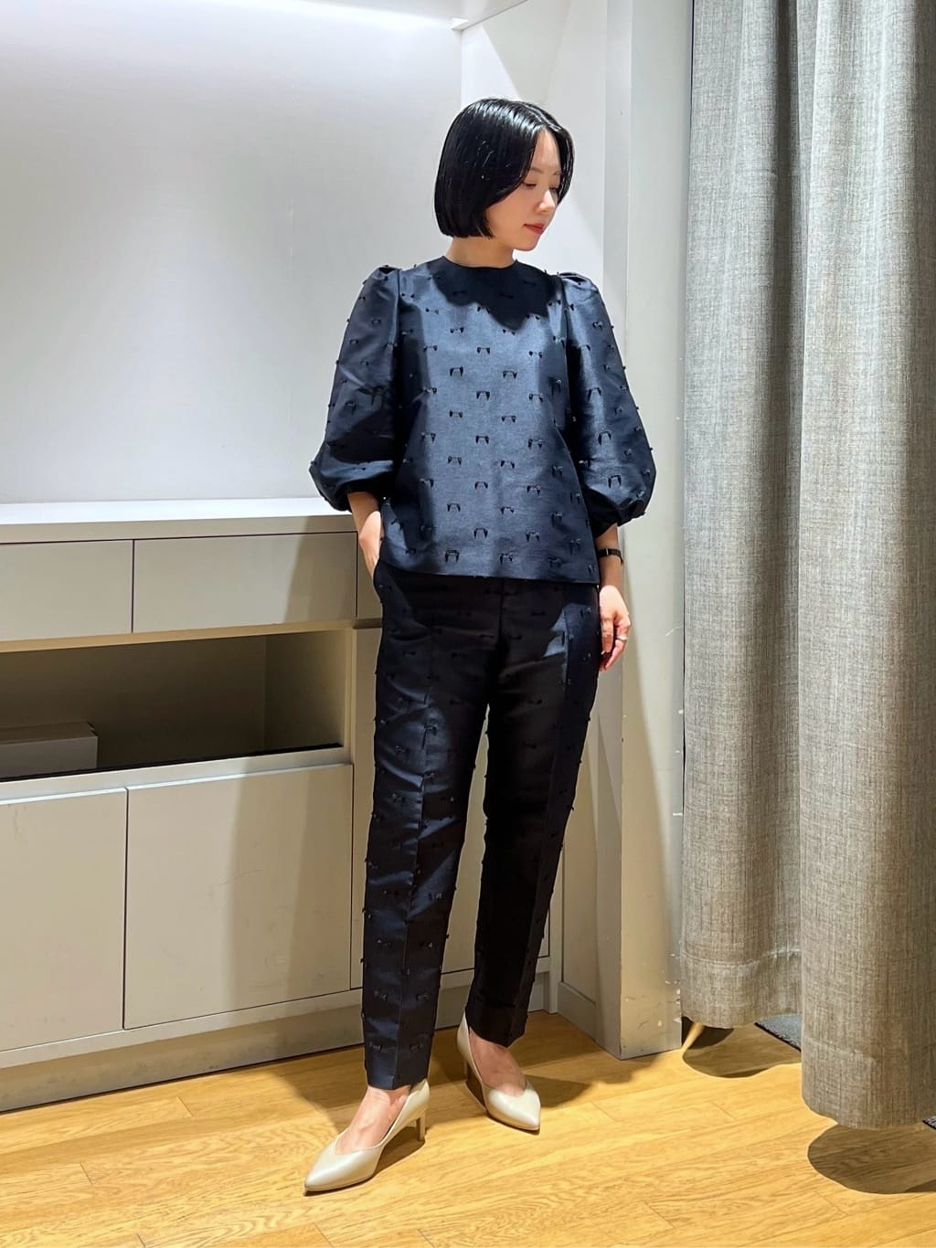 UNITED ARROWS LTD. OUTLET | リボン カットジャガード パンツ