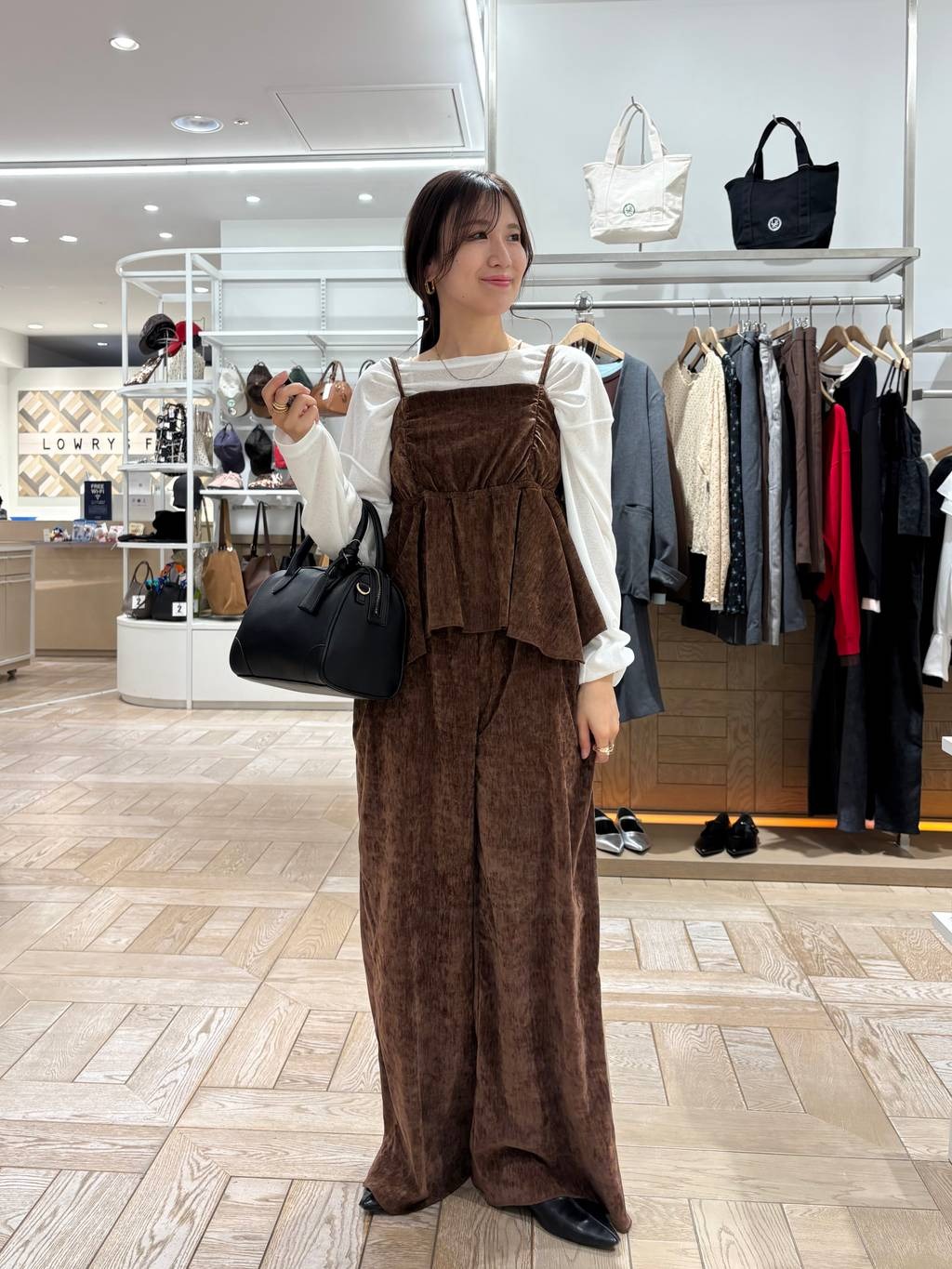 LOWRYS FARM | ベロアキャミサロペット | Rakuten Fashion(楽天