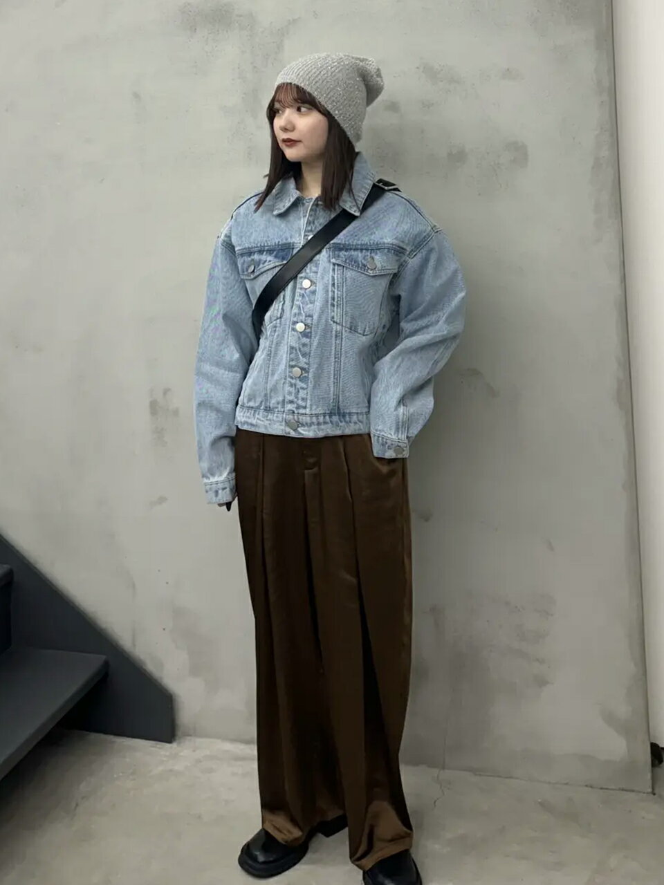 SELECT MOCA | サテンディープタックワイドパンツ | Rakuten Fashion