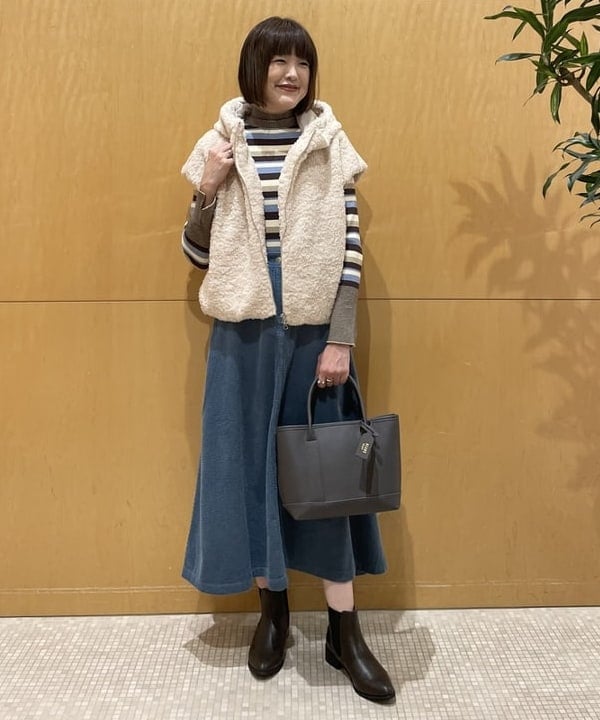 BEAMS HEARTのマルチ ボーダー タートルニット 25AW タートルネックを使ったコーディネートを紹介します。｜Rakuten Fashion(楽天ファッション／旧楽天ブランドアベニュー)6364302