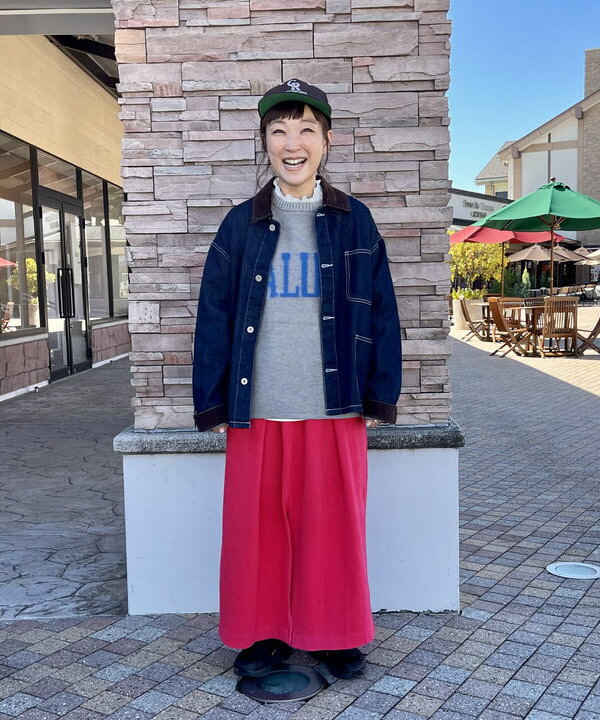 BEAMS HEARTの襟 コーデュロイ カバーオール ジャケット 25AW 秋 ライトアウター レディースを使ったコーディネートを紹介します。｜Rakuten Fashion(楽天ファッション／旧楽天ブランドアベニュー)6364343