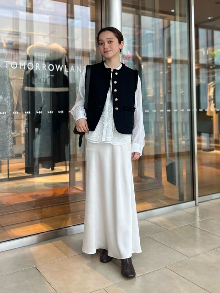 TOMORROWLAND | ブークレーファンシー クルーネックジレ | Rakuten