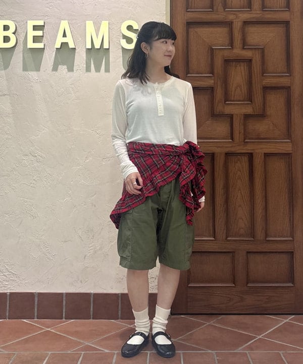 BEAMS WOMENのRBS / ヘンリー ボートネック Tシャツを使ったコーディネートを紹介します。｜Rakuten Fashion(楽天ファッション／旧楽天ブランドアベニュー)6367516