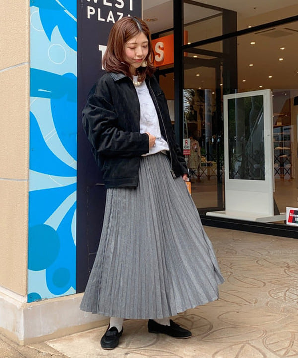 BEAMS HEARTの【追加生産決定！】フェイクスエード ショート ブルゾン 25AWを使ったコーディネートを紹介します。｜Rakuten Fashion(楽天ファッション／旧楽天ブランドアベニュー)6367536