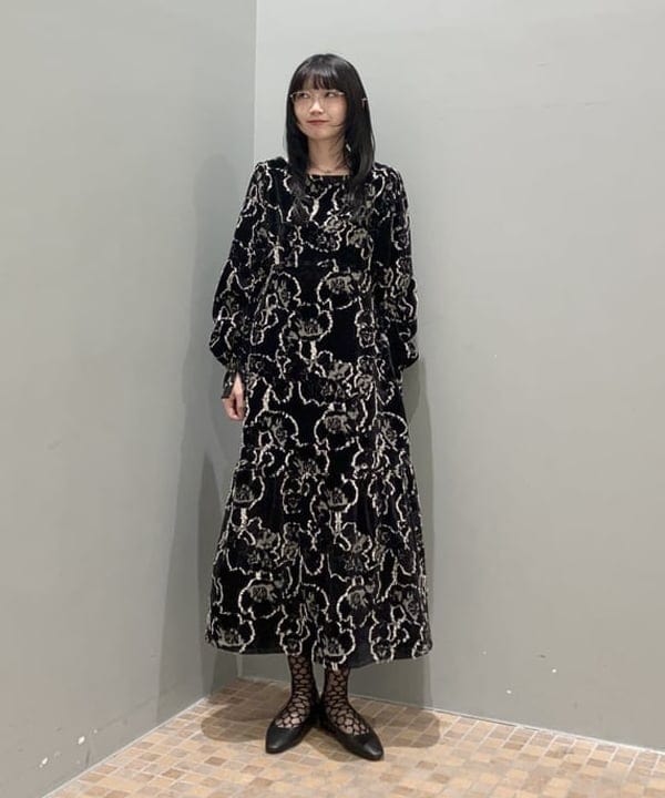 △RBS / ジャカード スクエアネック ワンピース レイビームス