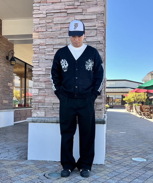 BEAMS HEARTのスカル シャギータッチ カーディガンを使ったコーディネートを紹介します。｜Rakuten Fashion(楽天ファッション／旧楽天ブランドアベニュー)6367666