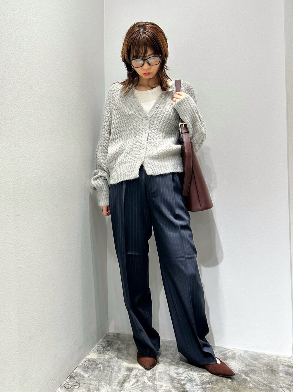 AMERICAN HOLICの【2WAY】モヘヤ風甘編みカーディガンを使ったコーディネートを紹介します。｜Rakuten Fashion(楽天ファッション／旧楽天ブランドアベニュー)6370763