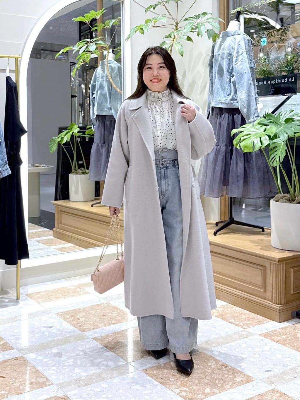 La boutique BonBon ダブルフェイス2WAYロングコート 【公式通販】