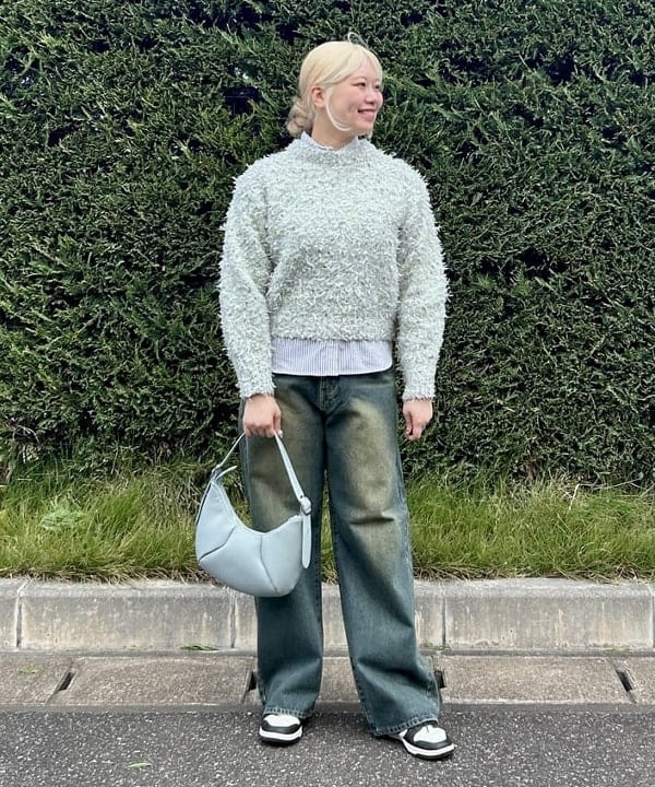 BEAMS HEARTのリボン * ノットヤーンニット 25AW 秋 レディース 長袖を使ったコーディネートを紹介します。｜Rakuten Fashion(楽天ファッション／旧楽天ブランドアベニュー)6372898